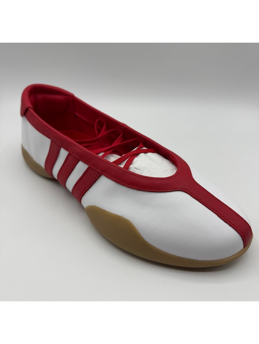 adidas Originals Taekwondo Mei Ballet White Red Women Size 10 JQ0960 NEW - Picture 11 of 13